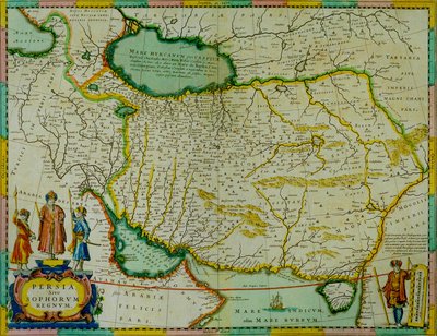 Janssonius Map of Persia by Jan Janssonius
